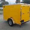 5x8 SA Trailer - Yellow, Ramp, Side Door, Side Vents
