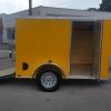 5x8 SA Trailer - Yellow, Ramp, Side Door, Side Vents