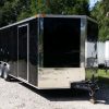 8.5x20 TA Trailer - Black, Ramp, Side Door, D-Rings, 5K Axles, and Radials