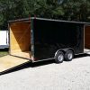 8.5x20 TA Trailer - Black, Ramp, Side Door, D-Rings, 5K Axles, and Radials