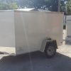 5x8 SA Trailer - White, Double Doors
