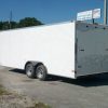 8.5x20 TA Trailer - White, Ramp, Side Door, 5K Axles