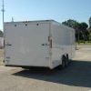 8.5x20 TA Trailer - White, Ramp, Side Door, 5K Axles